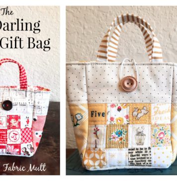 Darling Gift Bag Free Sewing Pattern