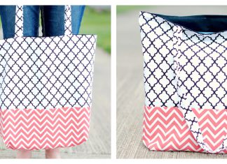 Easy Tote Bag Free Sewing Pattern