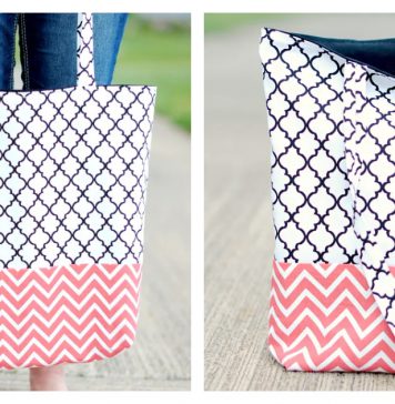 Easy Tote Bag Free Sewing Pattern Easy Tote Bag Free Sewing Pattern