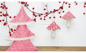 Fabric Layered Christmas Tree Free Sewing Pattern