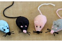 Felt Mouse Plush Toy Free Sewing Pattern
