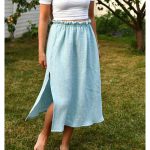 Side-slit Double Gauze Skirt Free Sewing Pattern