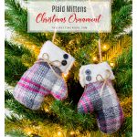 Christmas Mitten Ornaments Free Sewing Pattern