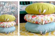 Floor Pillow Free Sewing Pattern