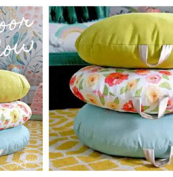 Floor Pillow Free Sewing Pattern