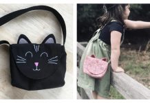 Little Cat Friend Bag Free Sewing Pattern