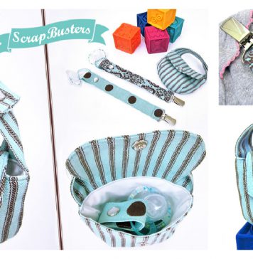 Pacifier Lanyard and Carrying Pouch Free Sewing Pattern