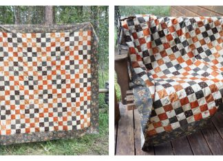 Quick Halloween Quilt Free Sewing Pattern
