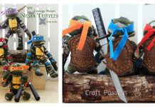 Sock Ninja Turtle Toy Free Sewing Pattern