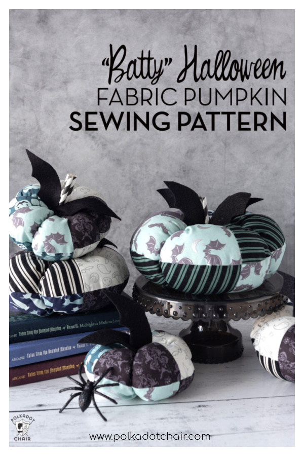 Batty Fabric Halloween Pumpkin Free Sewing Pattern