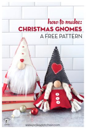 Christmas Gnomes Free Sewing Pattern