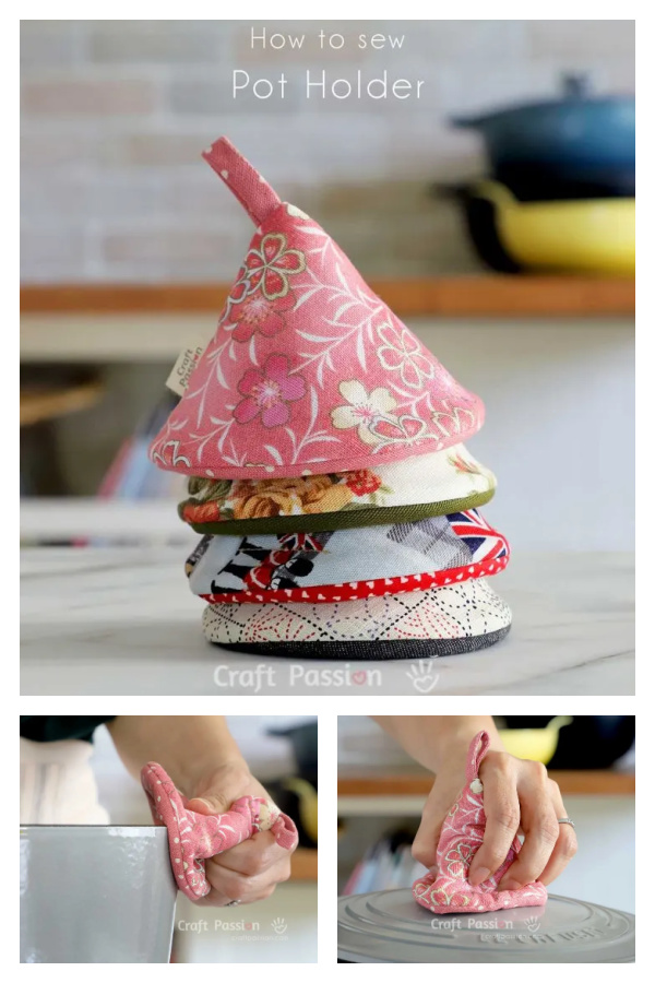 Cone Pot Holder Free Sewing Pattern