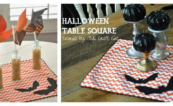 Halloween Table Square Free Sewing Pattern