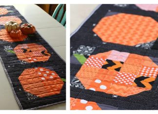 Patchwork Pumpkin Table Runner Free Sewing Pattern
