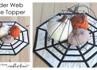 Spider Web Table Topper Free Sewing Pattern