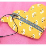 Heart Zipper Pouch Free Sewing Pattern and Video Tutorial