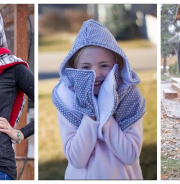 Hooded Scarf Free Sewing Pattern