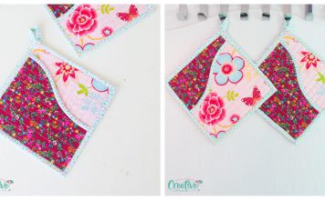 Square Kitchen Pot Holders Free Sewing Pattern