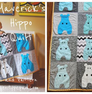 Maverick's Hippo Quilt Free Sewing Pattern