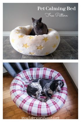 Pet Calming Bed Free Sewing Pattern