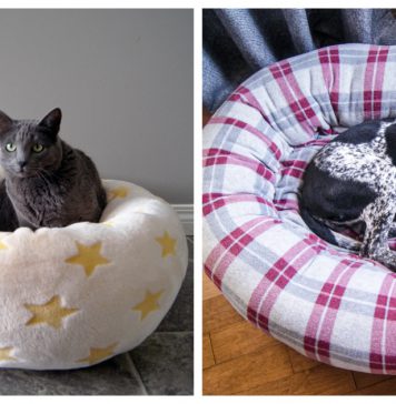 Pet Calming Bed Free Sewing Pattern