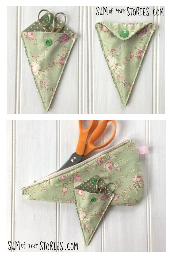 Simple Embroidery Scissor Case Free Sewing Pattern