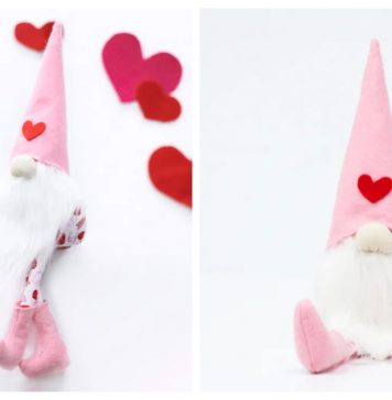 Valentines Gnome Free Sewing Pattern