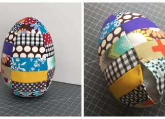 Jumbo Easter Egg Free Sewing Pattern