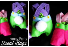 Bunny Pants Treat Bag Free Sewing Pattern