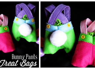 Bunny Pants Treat Bag Free Sewing Pattern