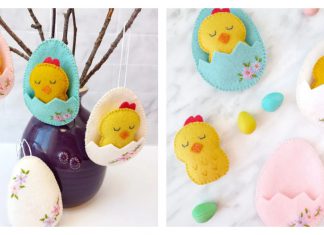 Felt Chick in an Egg Free Sewing Pattern