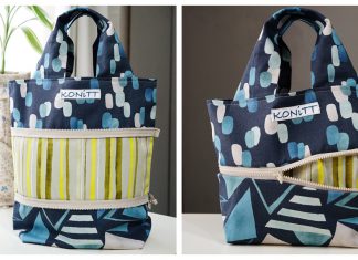 Height Adjustable Tote Bag Free Sewing Pattern