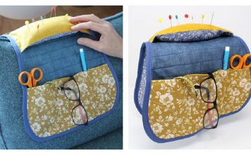 Armchair Sewing Organizer Caddy Free Sewing Pattern