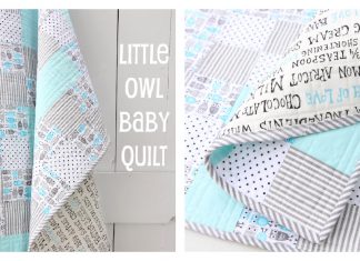 Little Owl Baby Quilt Free Sewing Pattern