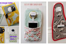 Phone Charger Holder Free Sewing Pattern