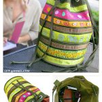 Ribbon Wrapped Bucket Bag Free Sewing Pattern