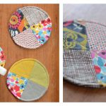 Quilted Circle Coasters Free Sewing Pattern