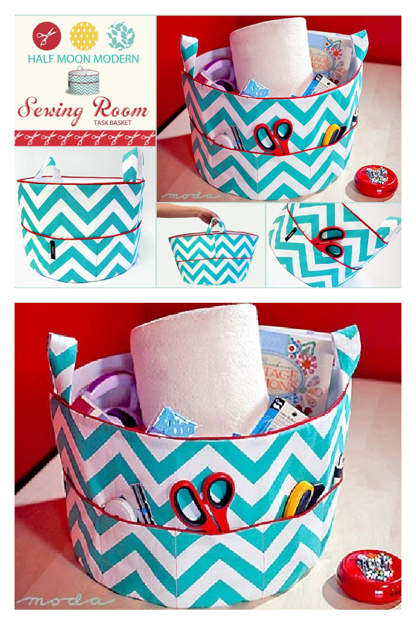 Sewing Room Task Basket Free Sewing Pattern