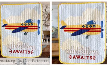 Airplane Quilt Free Sewing Pattern