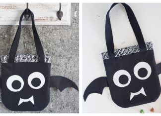 Bat Trick-or-Treat Bag Free Sewing Pattern