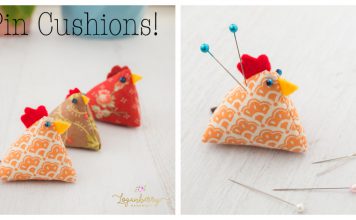 Chicken Pin Cushions Free Sewing Pattern