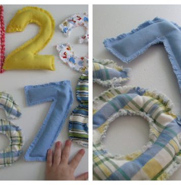 Beanbag Numbers Free Sewing Pattern