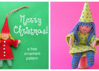 Elf Ornament Free Sewing Pattern