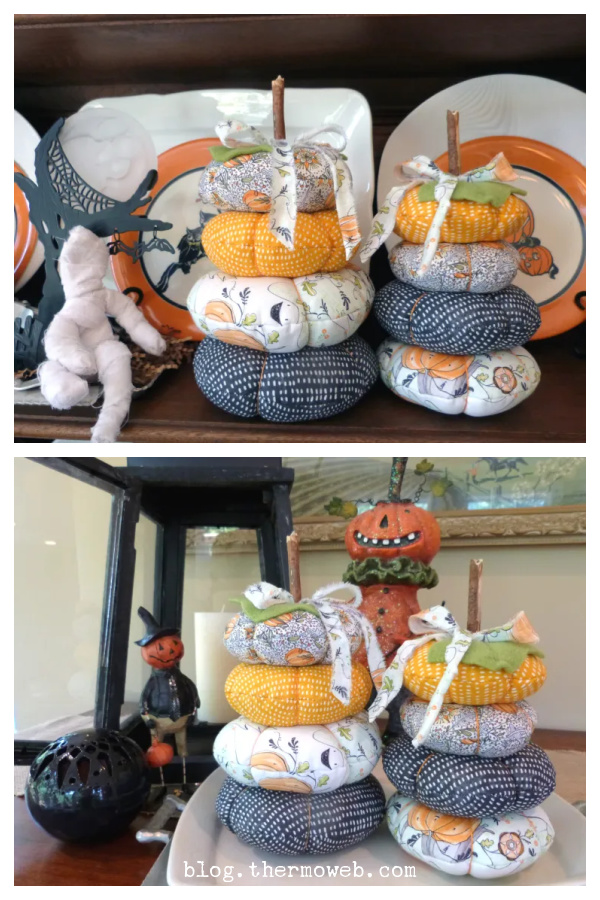 Fabric Stacked Pumpkins Free Sewing Pattern