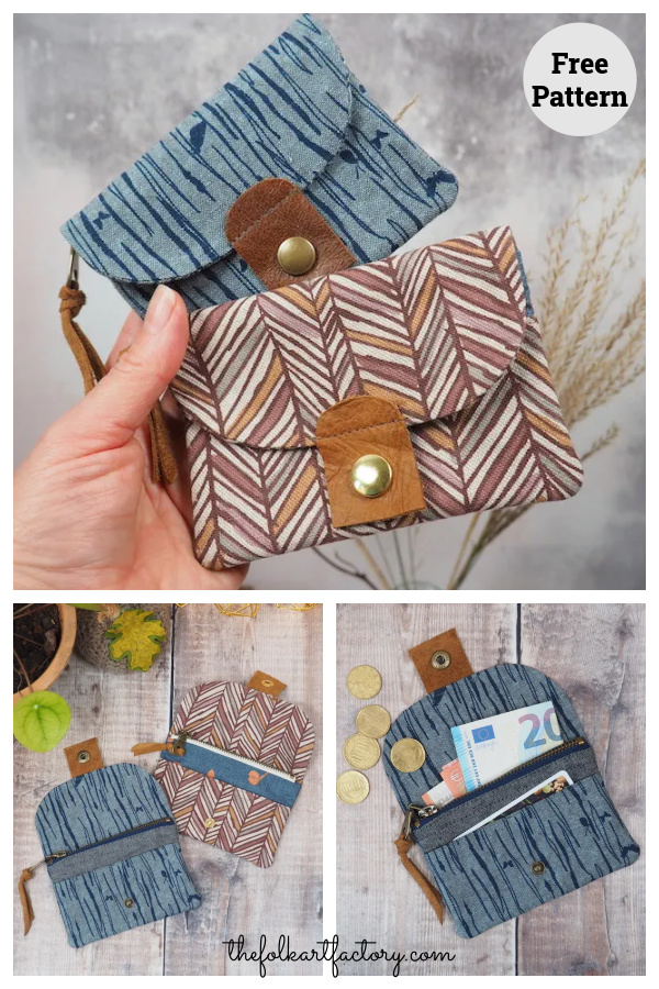 Little Card Wallet Free Sewing Pattern 