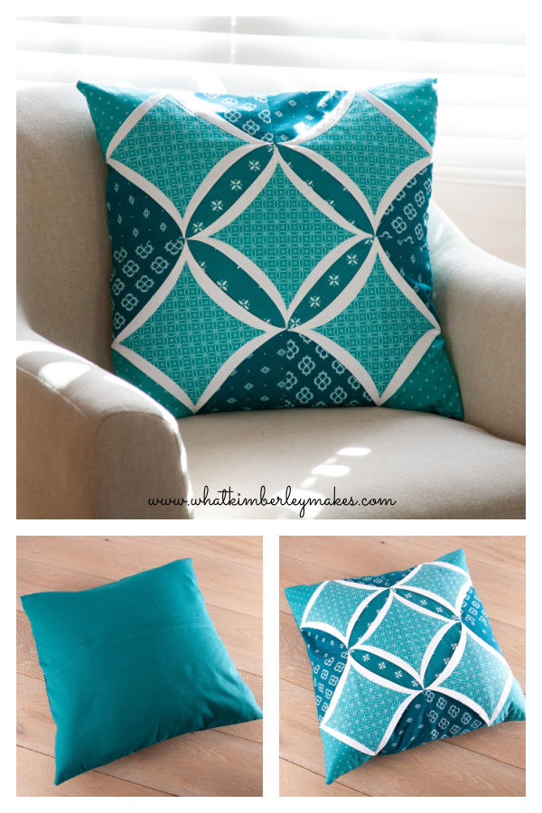 Cathedral Window Cushion Cover Free Sewing Pattern