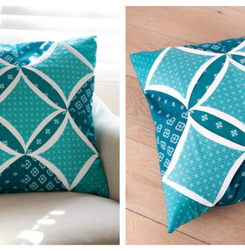 Cathedral Window Cushion Cover Free Sewing Pattern