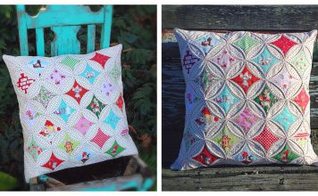 Cathedral Windows Pillow Free Sewing Pattern