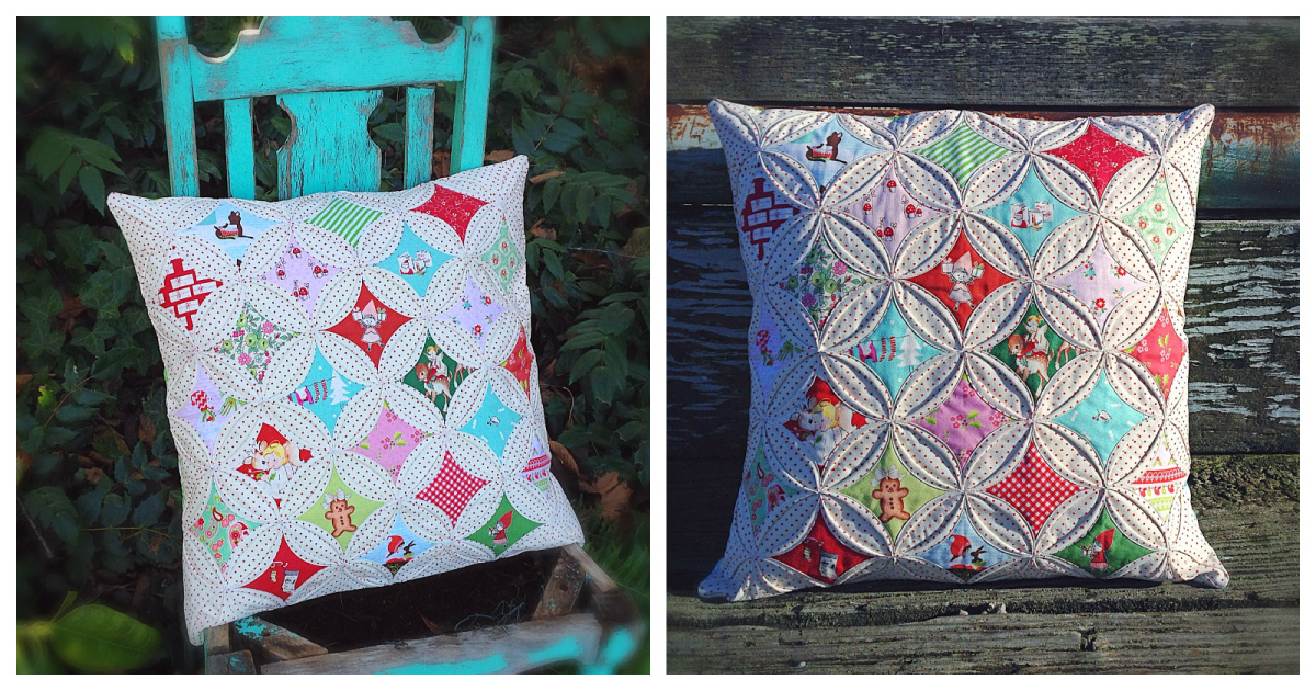 Cathedral Windows Pillow Free Sewing Pattern