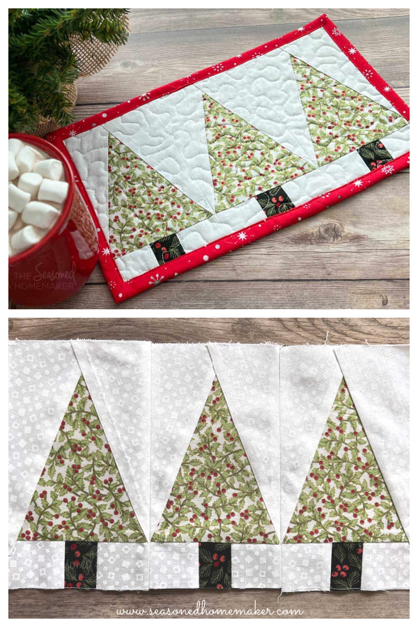 Christmas Tree Mug Rug Free Sewing Pattern